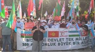 Türkiyənin Kayseri şəhərində Azərbaycana dəstək mitinqi keçirilib