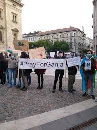 Budapeşt şəhərində Gəncə terroruna etiraz aksiyası keçirilib
