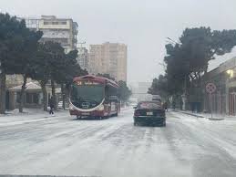 BNA qarlı hava şəraiti ilə bağlı açıqlama yaydı