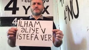 Əliyevin istefasını tələb edənə 1 il 3 ay həbs verildi