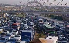 Bakının girişində güclü tıxac yaranıb - BNA